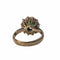 Bague 50 Bague design rétro en or blanc avec diamants et émeraudes 58 Facettes Q264B