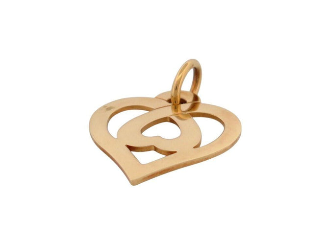 Collier collier O.J. PERRIN pendentif coeur legendes duo duo10-02b or 18k 58 Facettes 266786