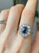 Bague 57.5 Bague Pompadour ancienne en or jaune 18k saphir et diamants 58 Facettes