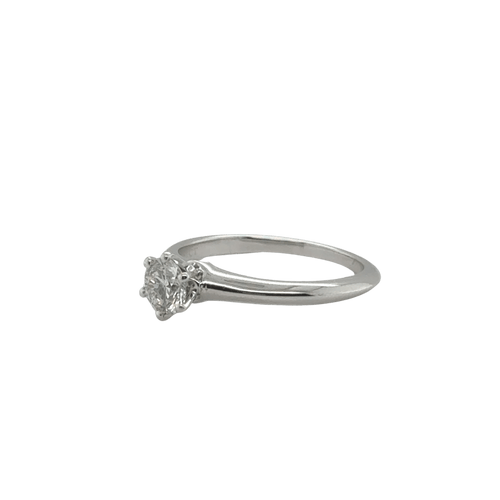Bague Tiffany and Co - Solitaire Setting Platine - 0,61 carat 58 Facettes 1.0000474/1