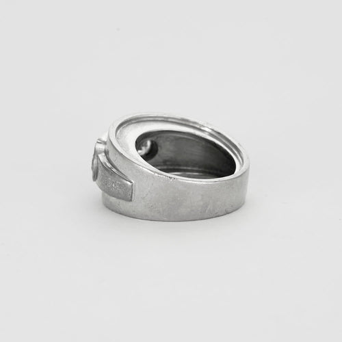Bague 49 Bague or gris et diamants 58 Facettes GU67