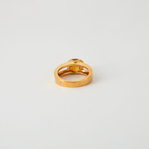 Bague BAGUE CITRINE OR JAUNE 58 Facettes