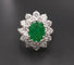 Bague 58 Bague émeraude 2,34 carats Et Diamants 3 Carats, Or Et Platine. 58 Facettes C70-03