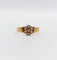 Petite bague marguerite antique or rose 18k et perles (circa 1900) 58 Facettes A06298
