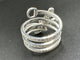 Bague 55 GUCCI. Collection "Flora", bague en or blanc 18K et diamants 58 Facettes