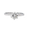Bague 54 Bague  Solitaire Or blanc Diamant 58 Facettes 4045632CN