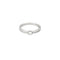 Bague 52,5 Solitaire or blanc et diamants 58 Facettes ROD3416
