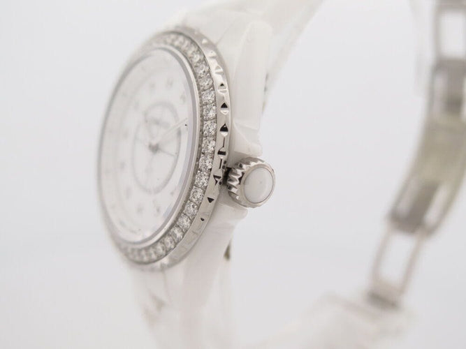 Montre montre CHANEL j12 h6418 33 mm ceramique diamant quartz ceramic 58 Facettes 266663