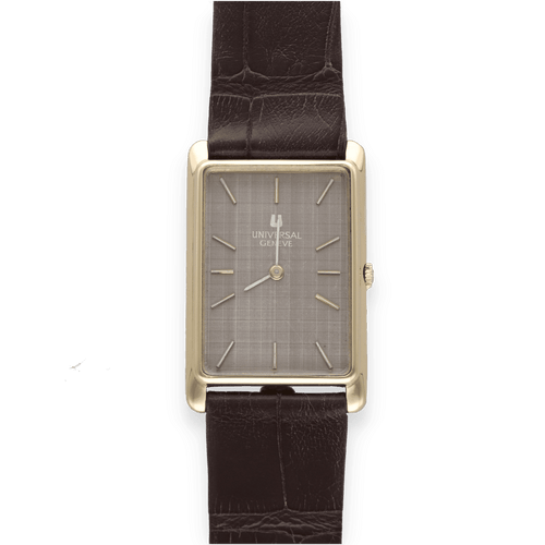Montre Montre Universal Geneve Rectangulaire pour Homme - Or jaune 18k - Vers 1975 - Calibre 1/42 - Ref. 142200 58 Facettes FB09455