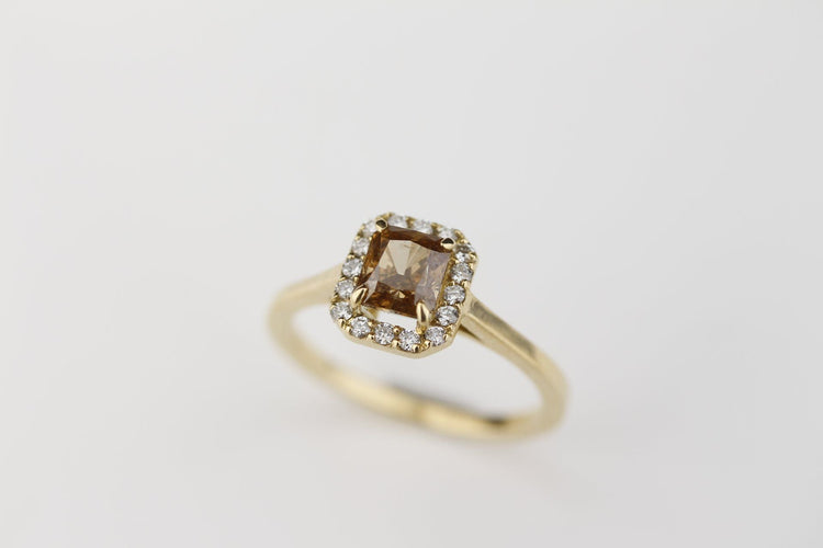 Bague 58 Bague Diamant brun 1.34ct 58 Facettes