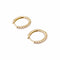 Boucles d'oreilles Boucles d'oreilles créoles, or jaune, diamants. 58 Facettes 34286