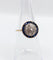 Bague 51.5 Bague cible art deco or jaune 18k ornée de diamants taillés en roses entouré de saphirs calibrés synthétiques (circa 1930) 58 Facettes A04977