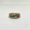 Bague 49 Bague or jaune saphirs et diamants 58 Facettes