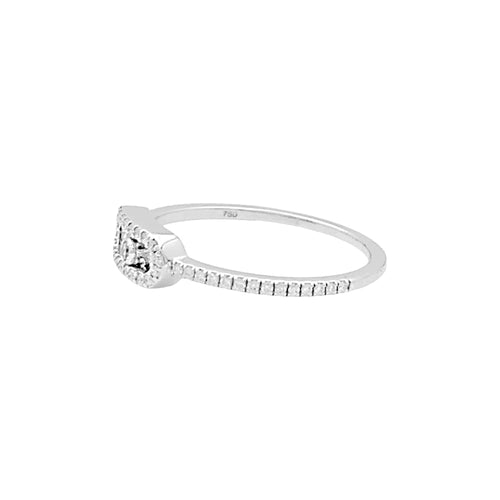 Bague 54 Bague Messika, "Move Uno Pavé", or blanc et diamants. 58 Facettes 34888