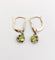 Boucles d'oreilles Dormeuses antique or jaune péridot en serti griffes 58 Facettes A05288