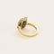 Bague 53 Bague en or jaune, or blanc, saphir et diamants 58 Facettes COG0719