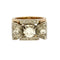 Bague 53,5 Bague noeud en or rose, platine et diamants 58 Facettes DIE1496