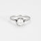Solitaire or blanc et diamant
