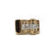 Bague 52 Bague Tank Or jaune, Platine & Diamants 58 Facettes 250105R