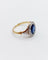 Bague 50 Bague pompadour art deco or rose 18k saphir et diamants taille rose (circa 1910) 58 Facettes A06152
