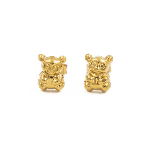 Boucles d'oreilles Boucles d'oreilles Ourson Or jaune 58 Facettes 2218724CN
