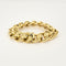 Bracelet Bracelet or jaune à double maillons ronds ajourées 58 Facettes BIA1071