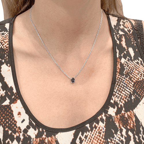 Collier Collier or blanc, saphir. 58 Facettes 34761