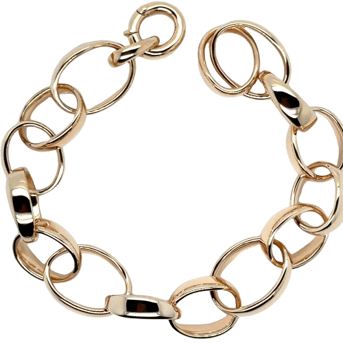 Bracelet BRACELET MAILLE POMELLATO OR ROSE 58 Facettes Réf 1-0002311/5
