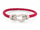 Bracelet bracelet FRED force 10 gm ob0050 t15 or blanc 18k diamants 0.9ct 2 cables 58 Facettes 269619