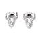 Broche Broche double clip art déco platine et diamants. 58 Facettes 34493