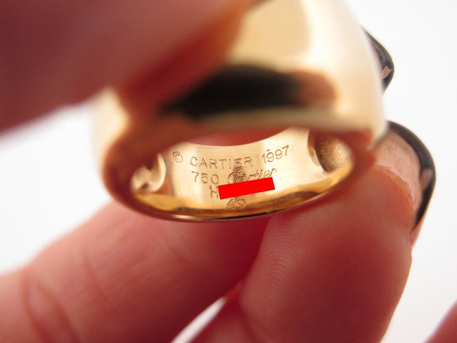 Bague 49 vintage bague CARTIER nouvelle vague t49 1997 or jaune 18k 12.5g 58 Facettes 269955