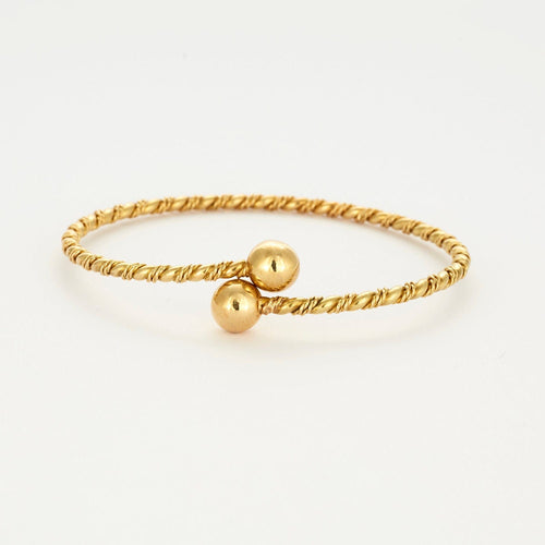 Bracelet Bracelet jonc or jaune 58 Facettes LP631/2
