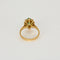 Bague 56 Bague navette, or jaune, diamants et émeraude 58 Facettes SMA01091