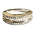 Bague 48.5 Bague de style contemporain du XXe siècle en or 18 carats avec diamants de 0,48 carat 58 Facettes Q329B