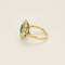 Bague 54 Bague en or jaune, émeraude et diamants 58 Facettes DIE1614X2