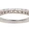 Bague 52 Bague Demi alliance Or blanc Diamant 58 Facettes 3743722CN