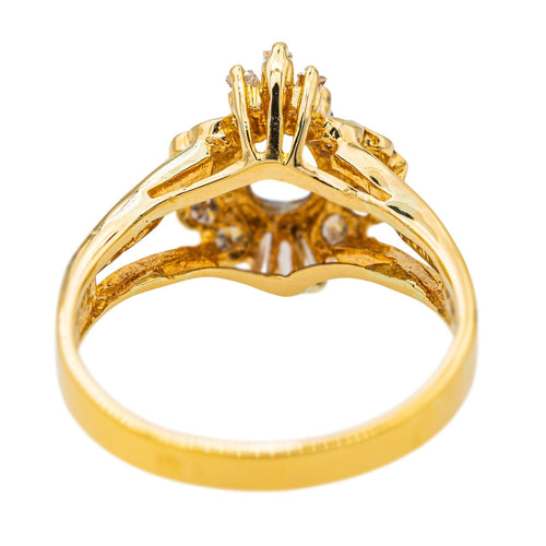 Bague 52 Bague Pompadour Or jaune Saphir, Diamant 58 Facettes 3636131CN