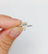 Bague 48.5 Bague solitaire or blanc et diamant Fancy Light Yellow, certificat AIG 58 Facettes A05697