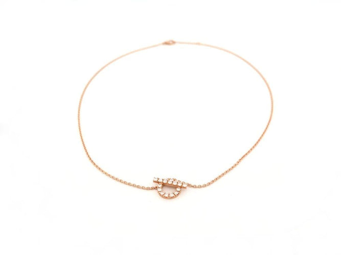 Collier collier HERMES pendentif finesse h219315b 00 39-41 or rose 18k 17 diamants 58 Facettes 266326