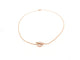 Collier collier HERMES pendentif finesse h219315b 00 39-41 or rose 18k 17 diamants 58 Facettes 266326