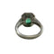 Bague 52.5 BAGUE PLATINE STYLE ART DÉCO AVEC DIAMANTS ET ÉMERAUDE 58 Facettes Q16B