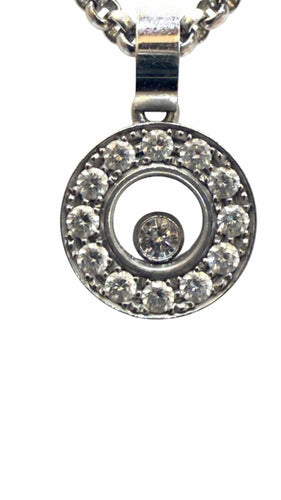 Collier Collier Chopard en or blanc et diamants 58 Facettes