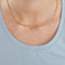 Collier Collier or jaune serti d'un diamant poire 58 Facettes BG3