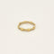 Bague 53 Anneau en or jaune et or gris 58 Facettes ASN0332