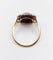 Bague 59 Bague pompadour art deco or jaune 18k pierre bleue et diamant taille rose (circa 1900) 58 Facettes A06202