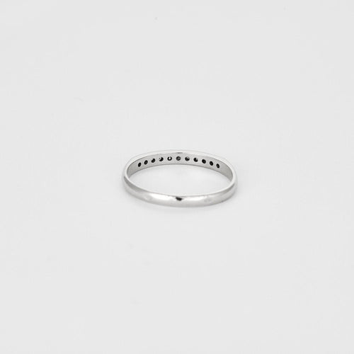 Bague Alliance Américaine or blanc diamants 58 Facettes LP1036/13
