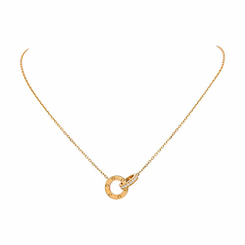 Collier Cartier Collier Love Or rose Diamant 58 Facettes 4944058RV
