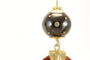 Boucles d'oreilles Boucles d'oreilles antiques en or et écaille de tortue avec camées Medusa en ivoire 58 Facettes 7606