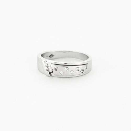 Bague 54.5 Petalites Beryllonite 58 Facettes LP214/4