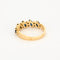 Bague 54 Bague jarretière or jaune saphirs diamants 58 Facettes